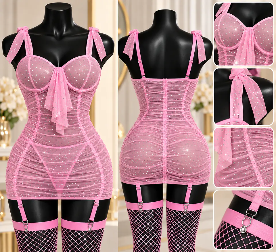VESTIDO LENCERIA 60465 5
