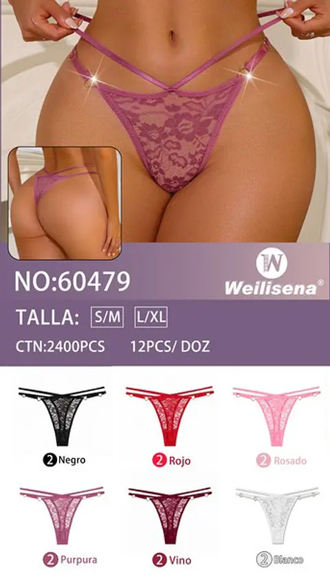 DOCENA DE COLALE DE ENCAJE Y ARO DORADO 60479