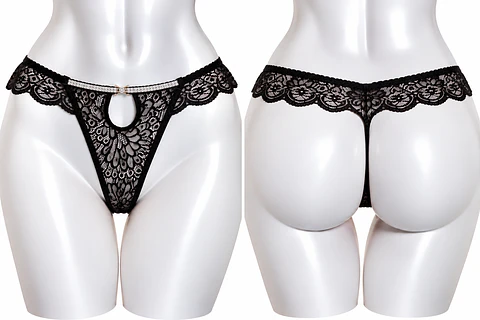 COLALE DE ENCAJE CON DISEÑO DE BRILLO 60470