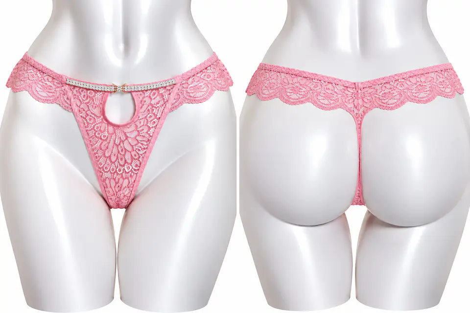 COLALE DE ENCAJE CON DISEÑO DE BRILLO 60470 5