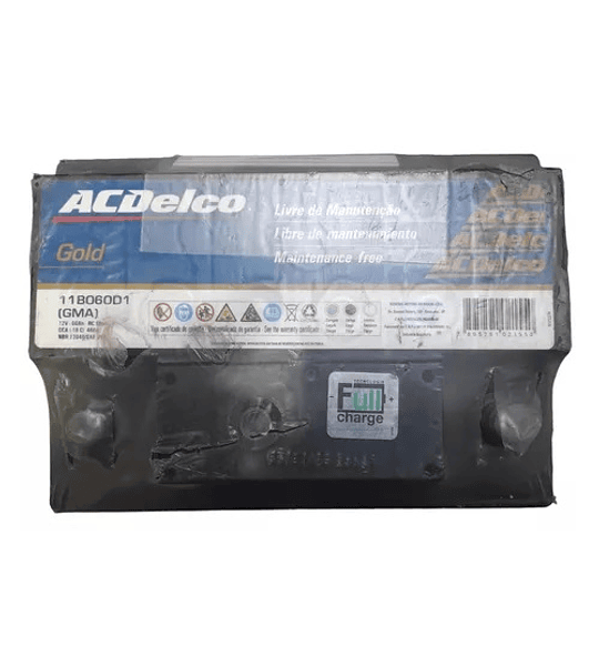 11B060D1 / Gold 60ah Bateria  ACDelco Borne Standar +Positivo Derecho
