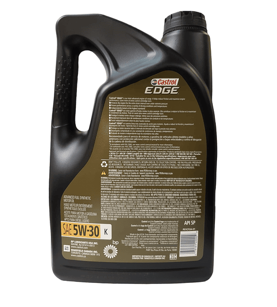 5W30K 5Litro API SP Aceite Castrol Edge Sintético