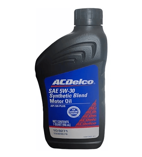 5W30 API SN PLUS Aceite 1Litro ACDelco Sintetico Blend 