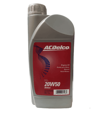 20w50 API SL/CF  ACEA A3/B3 Aceite ACDelco 1Litro