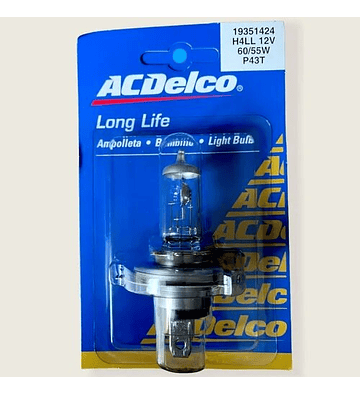 H4LL 12v 60/55w Long Life Ampolleta Original ACDelco General Motors