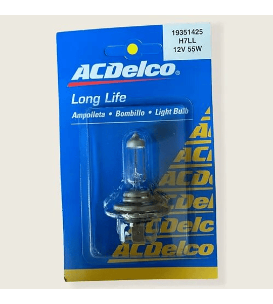 H7LL 12v 55w Long life PX26D Ampolleta Original ACDelco General Motors