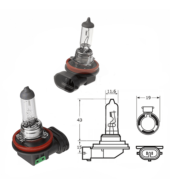 H11 LL 12v/55w Ampolleta Acdelco Original General Motors