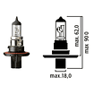 H13 (9008) 12v 60/55w Ampolleta Original ACDelco 