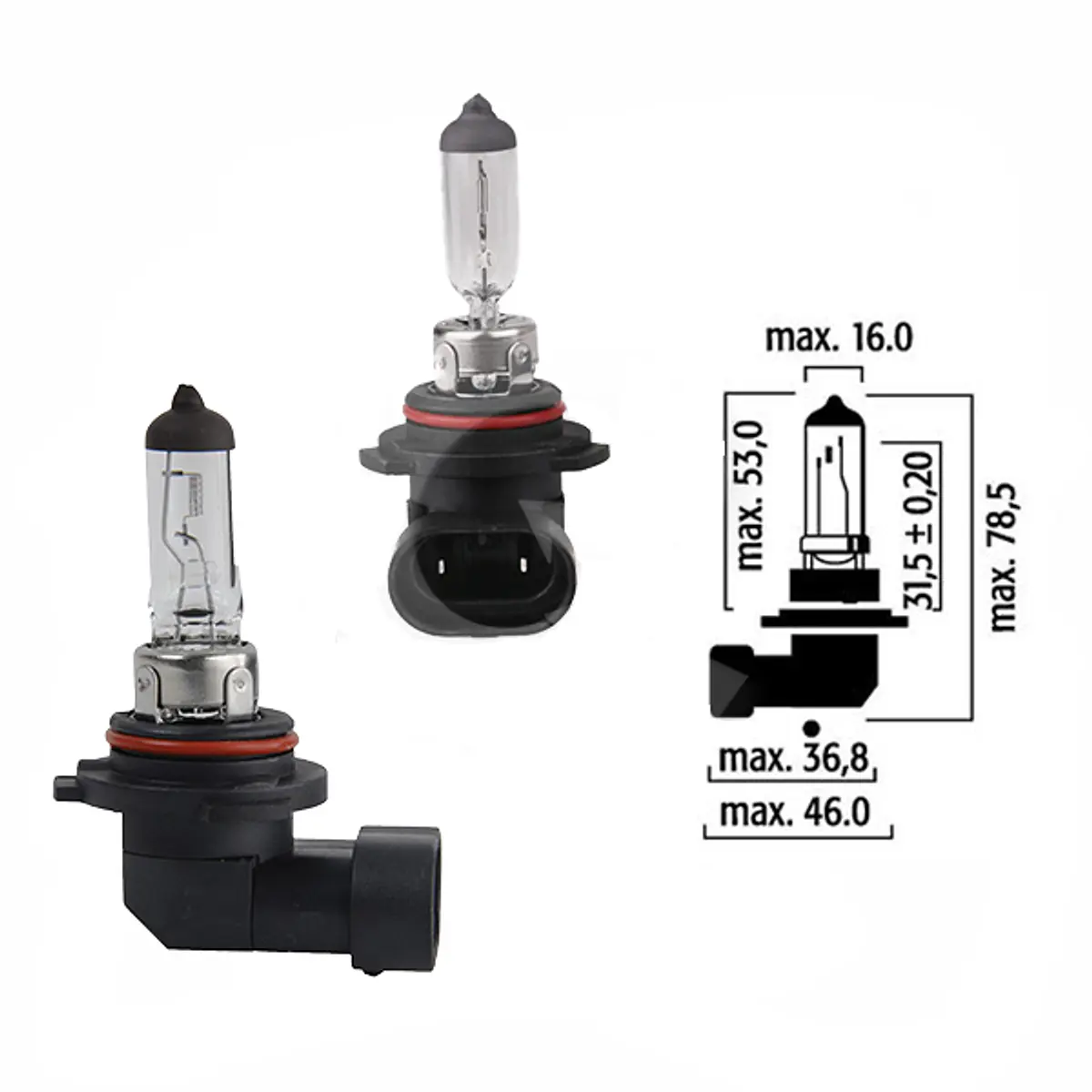 HB4 9006 12V/51W P22D Ampolleta Original ACDelco General Mot
