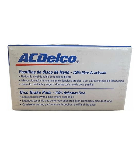 70760XAC Pastillas De Frenos Delanteras ACDelco Original Chevrolet / COMBO VAN PL AB II 1.3 TRAS 10/- sonic.