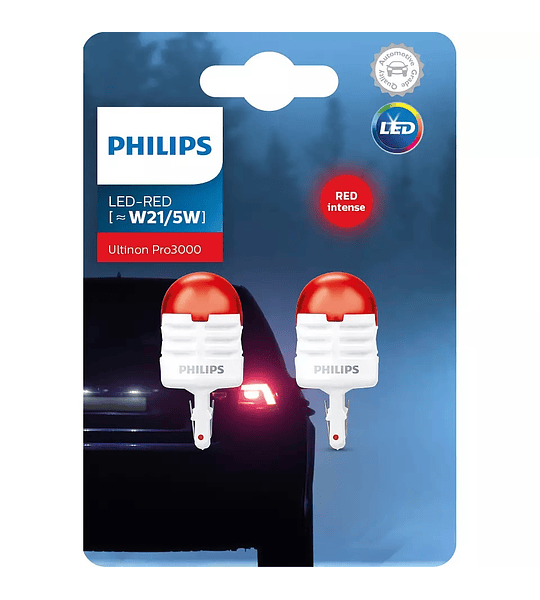 LED-Red [~W21/5W] Ampolleta Philips Ultinon Pro3000