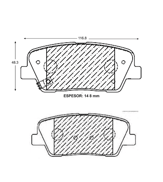 SP1247 / 71119XSS Pastillas de Frenos HI-Q  Traseras KIA SORENTO 10/- STA FE  10/..