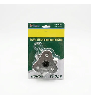 Two way oil filter wrench range 63 - 102 mm