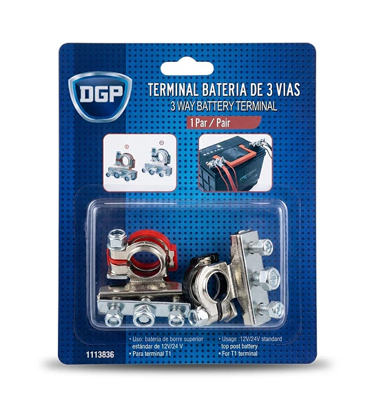 Terminal bateria de 3 vias DGP (1 par)