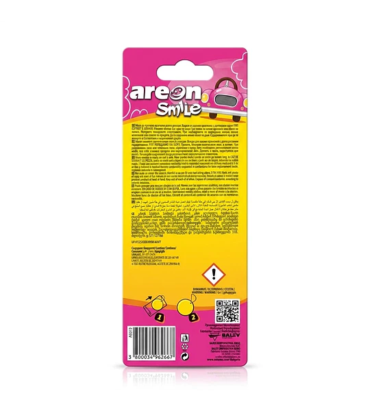 Areon Smile bubble gum (rosa)