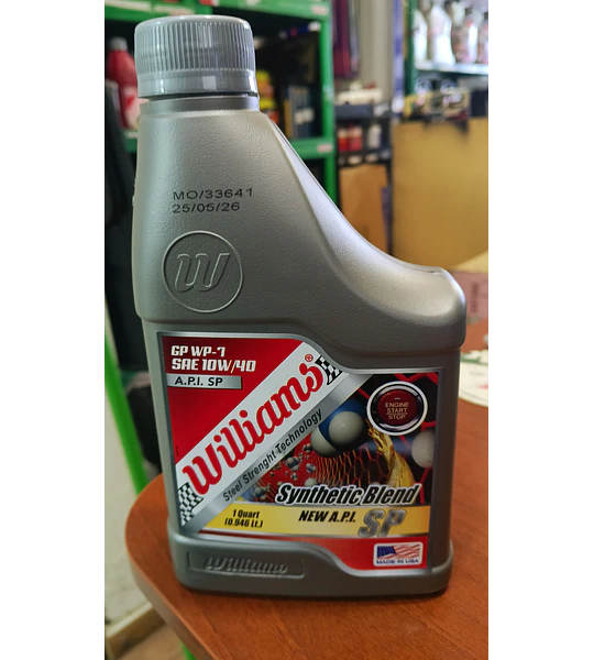 10W40 API SP / Semi sintetico Aceite WILLIAMS 