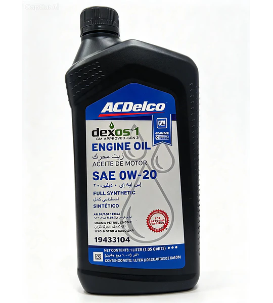 0W20 Dexos1 Gen-3  1Litro Aceite ACDelco Full Sintetico
