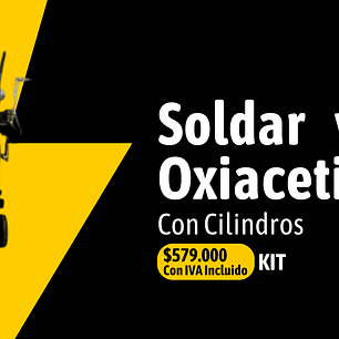 Kit soldar y corte oxiacetileno con cilindros
