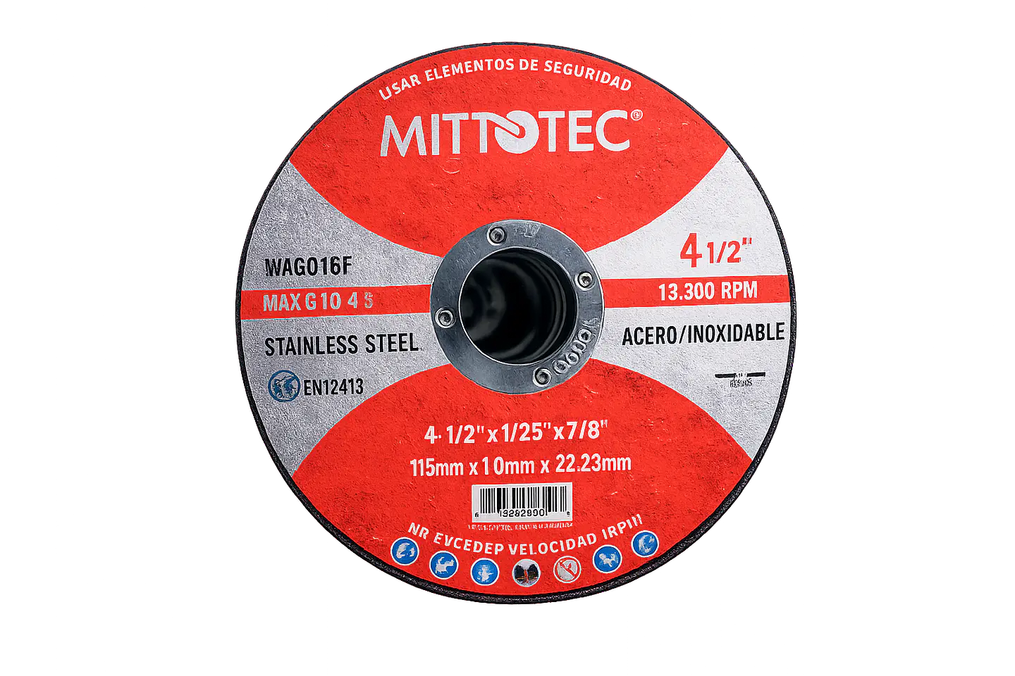 Disco de Corte 4 1/2” (115mm) para Metal – Esmeril Angular | MITOTEC 1
