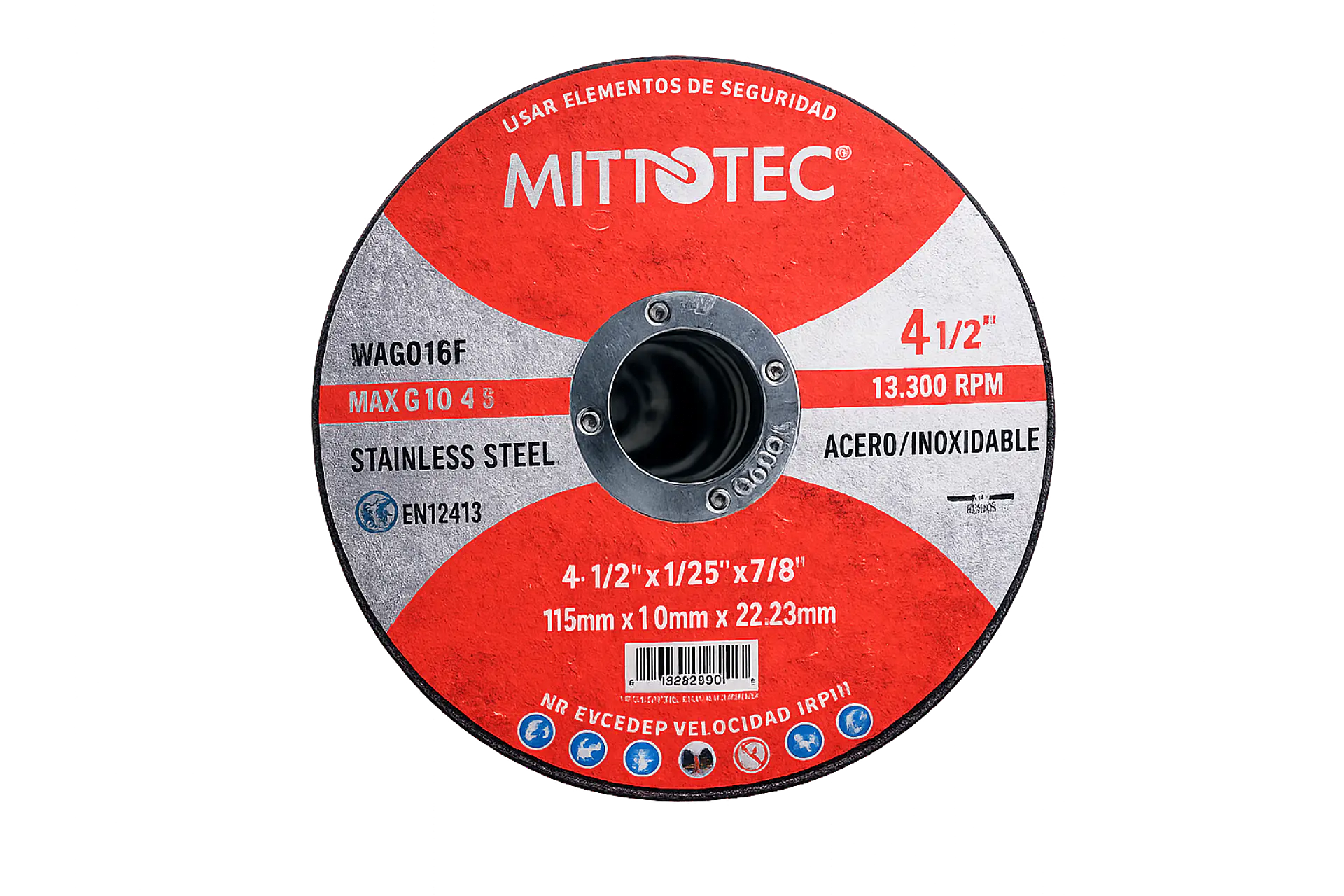 Disco de Corte 4 1/2” (115mm) para Metal – Esmeril Angular | MITOTEC 1