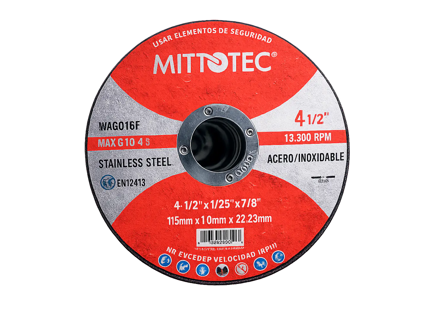 Pack 50 Discos de Corte 4 1/2” (115mm) para Metal | MITTOTEC 2