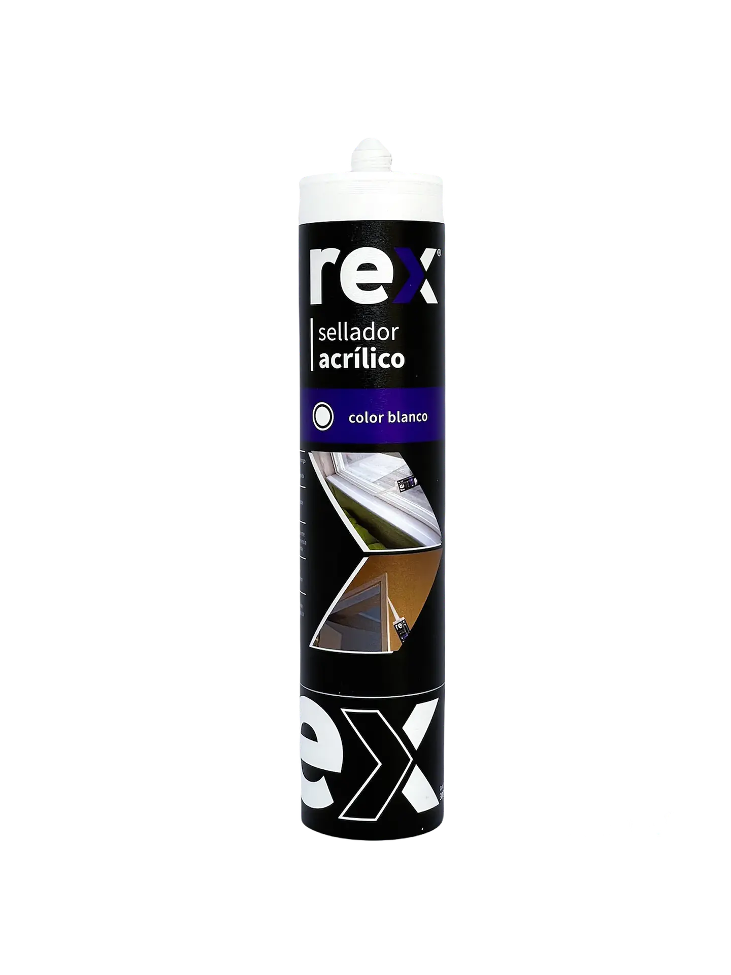 Sellador Acrílico Rex Color Blanco 300 ml 1