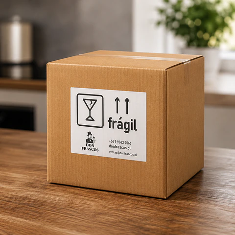 Frasco Conservero 460ml - Don Frascos - Pack 24 Unidades - Tapa Negra
