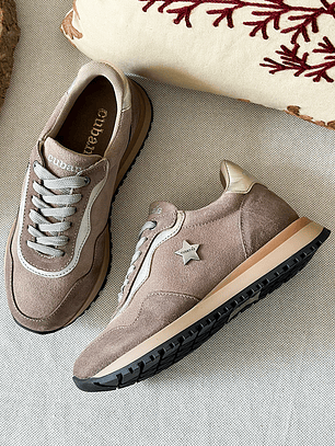 TENIS GOTA EM CAMURÇA CINZA CUBANAS 