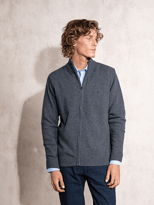 CASACO DE MALHA COM LÃ SMF JEANS