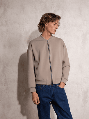 CASACO BOMBER BEIGE HOMEM SMF JEANS  