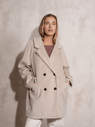 CASACO OVERSIZE BEIGE SMF JEANS 