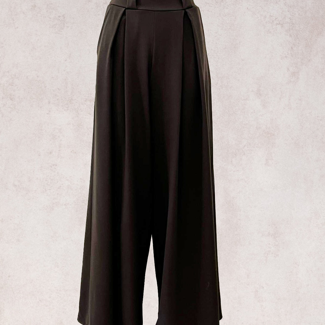 CALÇAS PANTALONAS COM PREGAS CASTANHAS SMF JEANS 1