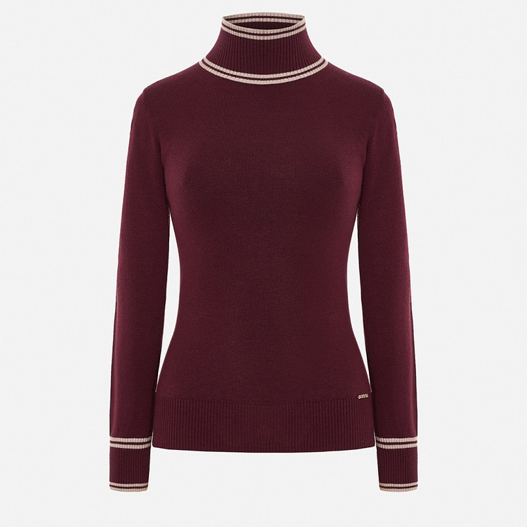 CAMISOLA BORDEAUX DE GOLA ALTA SCRIPTA 1