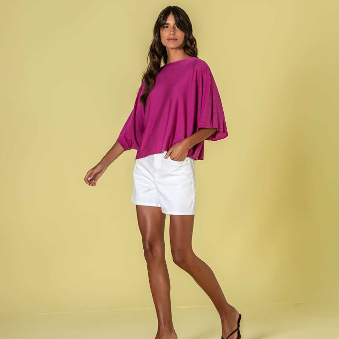 CAMISOLA FLUÍDA FUSCHIA DA RUGA 1