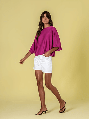 CAMISOLA FLUÍDA FUSCHIA DA RUGA