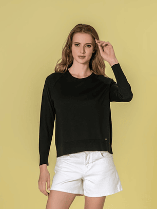 CAMISOLA BÁSICA EM PRETO DA RUGA