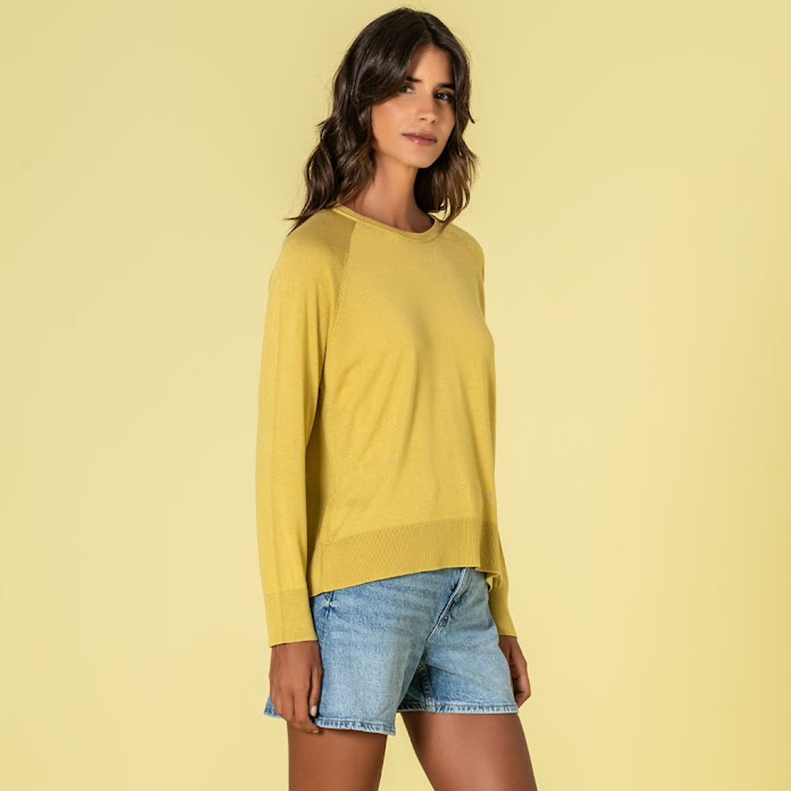 CAMISOLA BÁSICA EM PISTACHIO DA RUGA 1