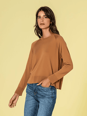 CAMISOLA BÁSICA EM CARAMELO DA RUGA