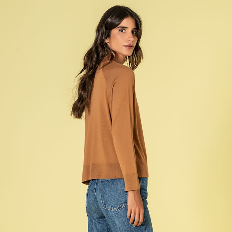 CAMISOLA BÁSICA EM CARAMELO DA RUGA 2