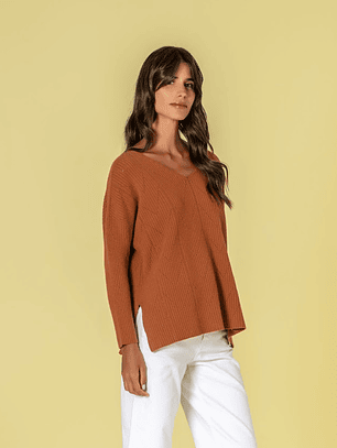 CAMISOLA DE MALHA EM CARAMELO DA RUGA