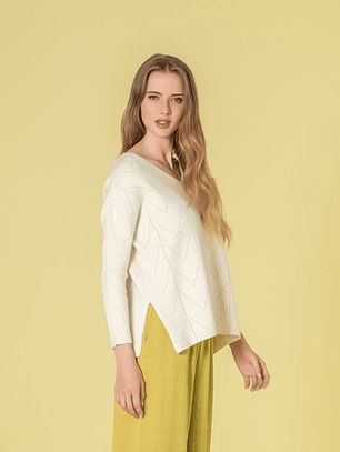 CAMISOLA DE MALHA EM CRU DA RUGA