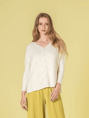 CAMISOLA DE MALHA EM CRU DA RUGA