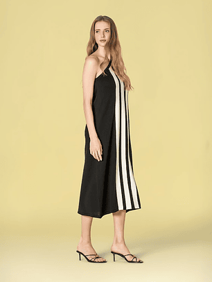 VESTIDO COM ALÇA ASSIMÉTRICA DA RUGA