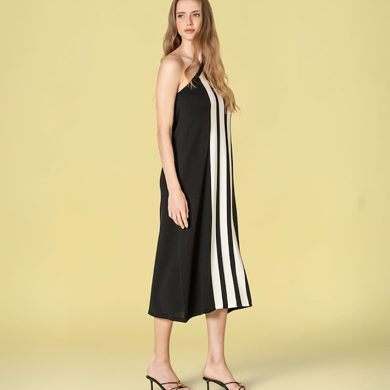 VESTIDO COM ALÇA ASSIMÉTRICA DA RUGA 2