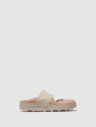 SANDÁLIAS CANA ROSA E CRU ECOSUEDE ASPORTUGUESAS 