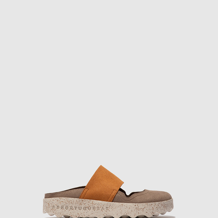 SANDÁLIAS CANA TAUPE E CAMEL ECOSUEDE ASPORTUGUESAS  1