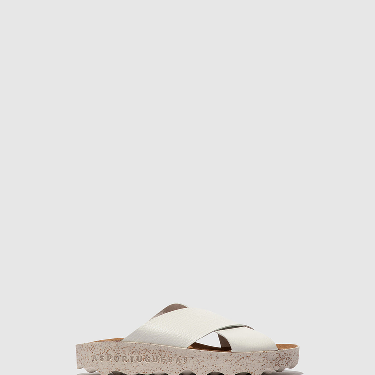 SANDÁLIAS CROSS ECOLEATHER BRANCA ASPORTUGUESAS 1