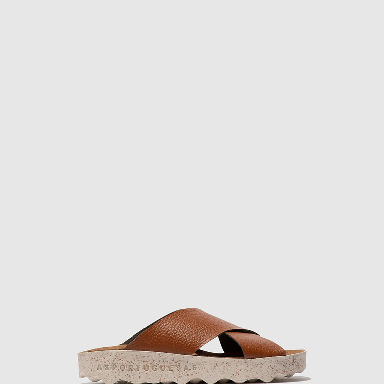 SANDÁLIAS CROSS ECOLEATHER CASTANHO ASPORTUGUESAS 1