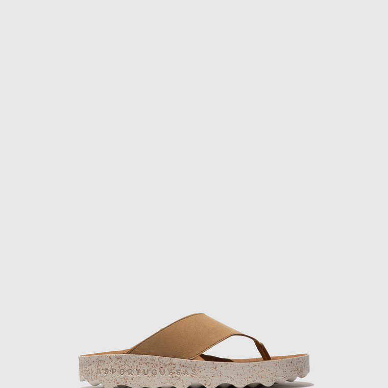SANDÁLIAS CAMI ECOSUEDE BEIGE ASPORTUGUESAS  1