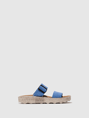 SANDÁLIAS COLY EM ALGODÃO AZUL ASPORTUGUESAS  